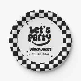 Plato De Papel Amigo feliz cualquier adulto de edad Papel de cump