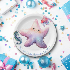 Plato De Papel Amigos acuáticos