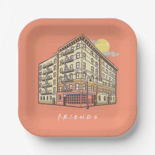 Plato De Papel AMIGOS™ Edificio de apartamentos de Mónica