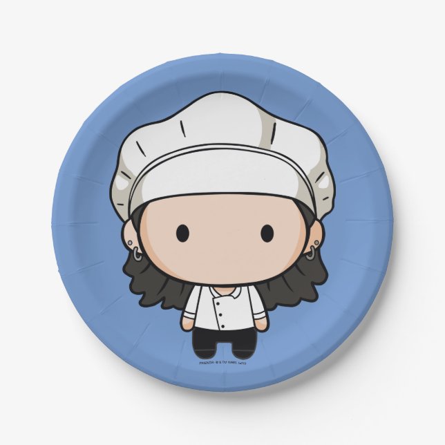 Plato De Papel AMIGOS™ | Monica Chibi (Anverso)