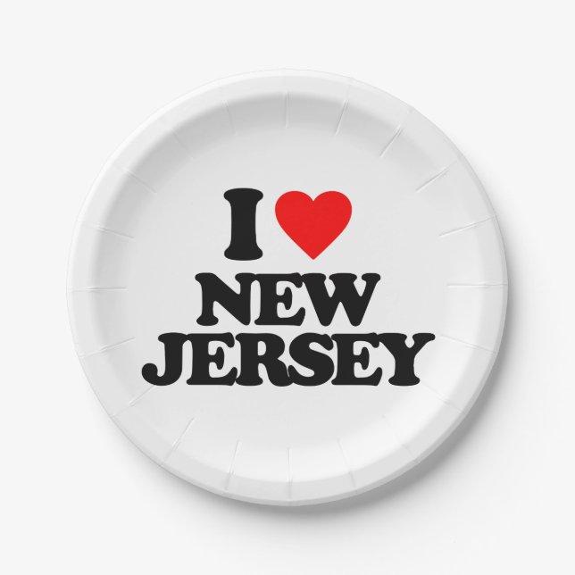 PLATO DE PAPEL AMO NEW JERSEY (Anverso)
