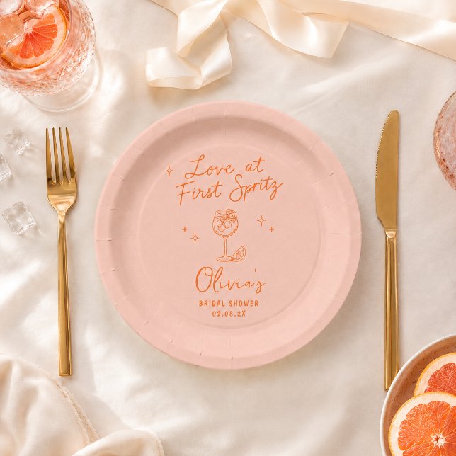Plato De Papel Amor a primera Spritz (Subido por el creador)