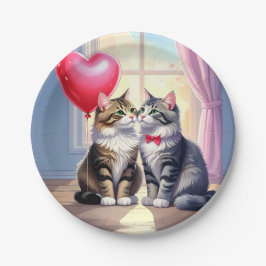 Plato De Papel Amor al gato