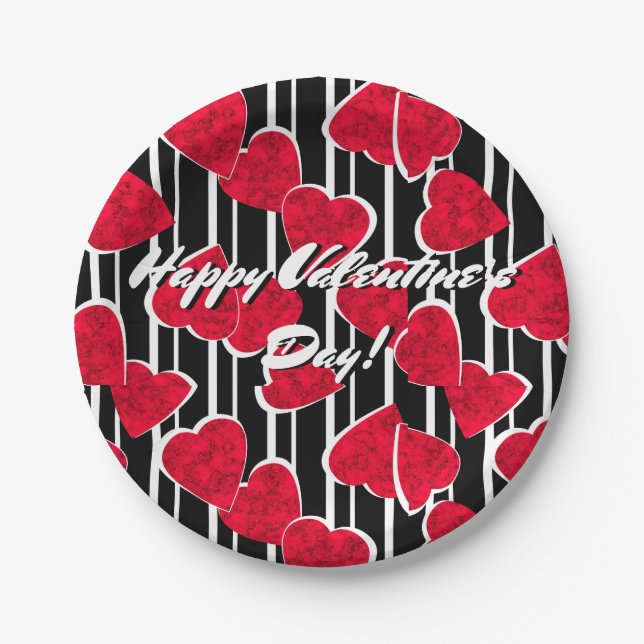 Plato De Papel Amor, boda, día de San Valentín (Anverso)