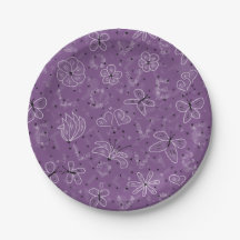 AMOR de mariposa violeta malva - patrón sin fisura