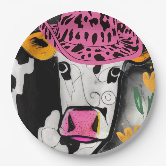 Plato De Papel Amor de vaca (Anverso)