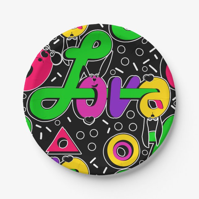 Plato De Papel Amor, El día de San Valentín (Anverso)