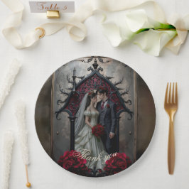 Plato De Papel Amor Gótico Eterno