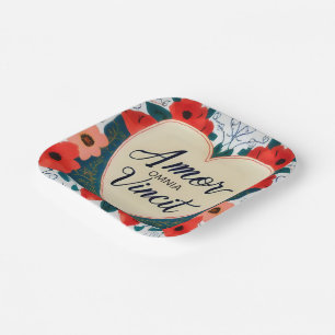 Plato De Papel Amor Omnia Vincit - cita