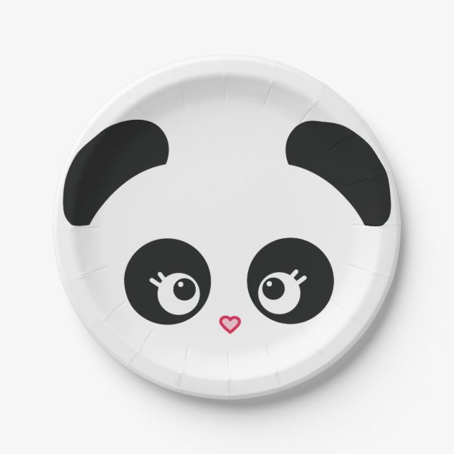 Plato De Papel Amor Panda® (Anverso)