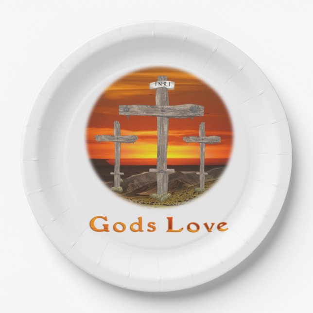 Plato De Papel Amor por los dioses (Anverso)