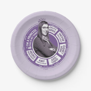 Plato De Papel Amy Farrah Fowler Info Graphic