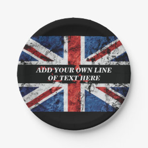 Plato De Papel Añadir el texto en el Cojín decorativo de la bande