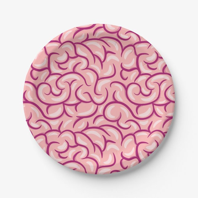 Plato De Papel Anatomía Cerebro (Anverso)