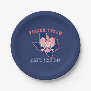 Plato De Papel Anderson Poland Texan