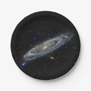 Plato De Papel Andromeda Galaxy Starry Sky