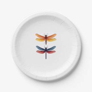 Plato De Papel Angel Dragonfly