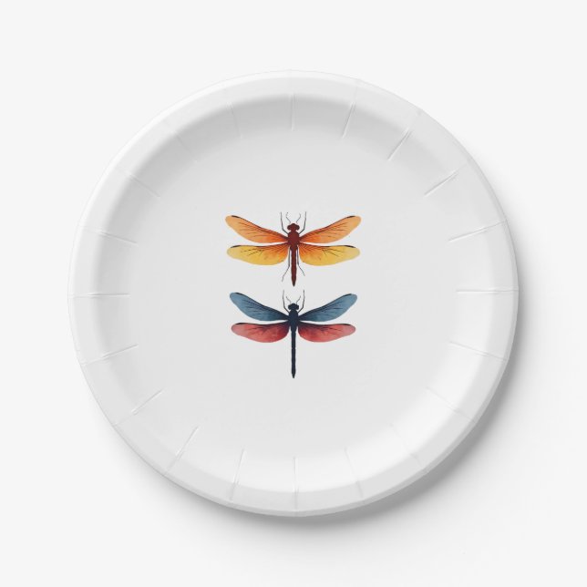 Plato De Papel Angel Dragonfly (Anverso)