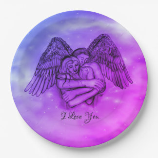 Plato De Papel Angel Eros en el amor, te amo