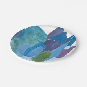 Plato De Papel Añil falso I