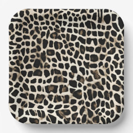 Plato De Papel Animal Print - Paper Plates