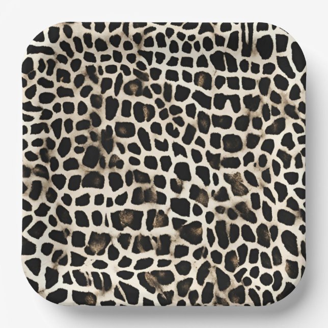 Plato De Papel Animal Print - Paper Plates (Anverso)