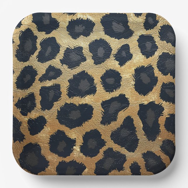 Plato De Papel Animal Prints (Anverso)