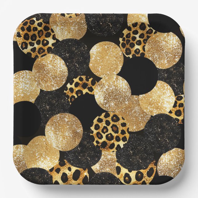 Plato De Papel Animal Prints (Anverso)