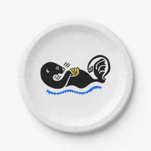 Plato De Papel Animal - Sea OTTER - Wildlife - Ocean - fiesta