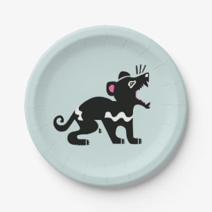 Plato De Papel Animal - Tasmania DEVIL - Australia - Fiesta