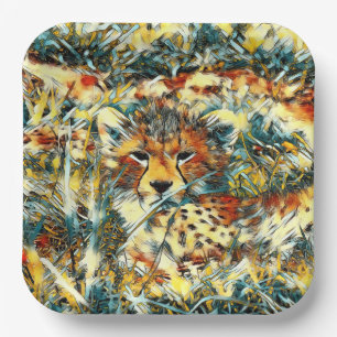 Plato De Papel AnimalArt_Cheetah_005