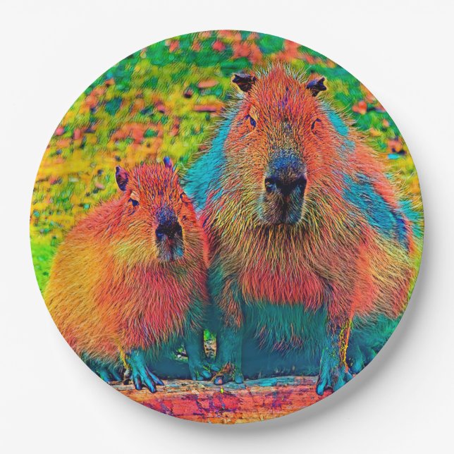 Plato De Papel AnimalColor_Capybara_002 (Anverso)