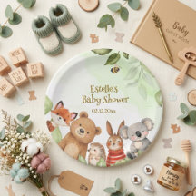 Animales Adorables Vegetación Bosque shower de beb