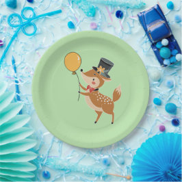 Plato De Papel Animales festivos - cervatillo