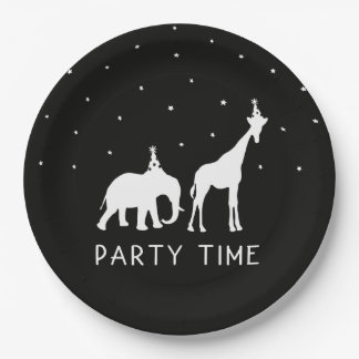 Plato De Papel Animales fiestas