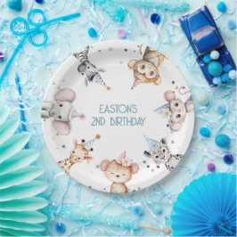 Plato De Papel animales fiestas linda fiesta de cumpleaños de chi