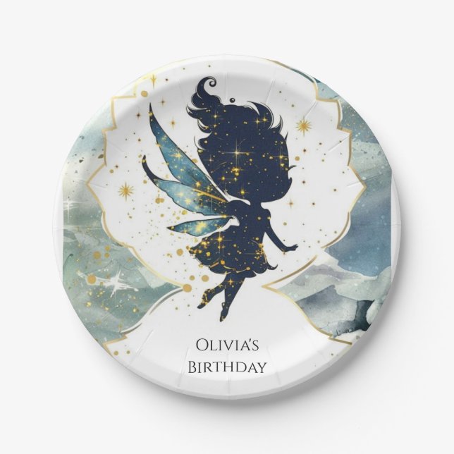 Plato De Papel Aniversario de la diversión de un divertido divert (Anverso)