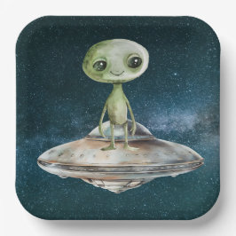 Plato De Papel Aniversario de la invasión de extranjeros en el es