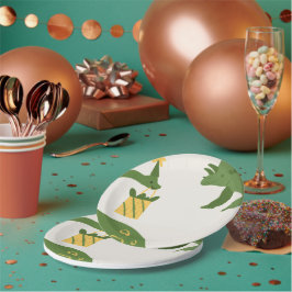 Plato De Papel Aniversario de la muerte de los animales del Fiest