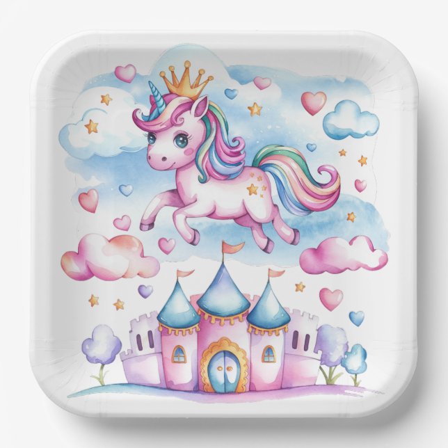 Plato De Papel Aniversario del Chica de Tierra Magnética del Cast (Anverso)