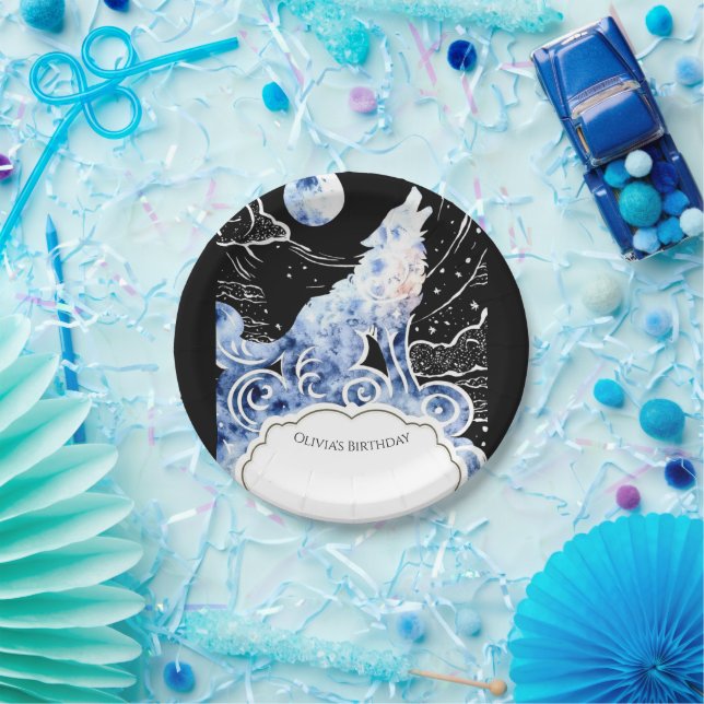 Plato De Papel Aniversario del Lobo de los Niños con Encanto (Fiesta)