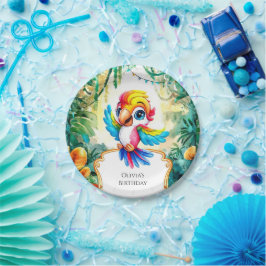 Plato De Papel Aniversario del loro de la jungla