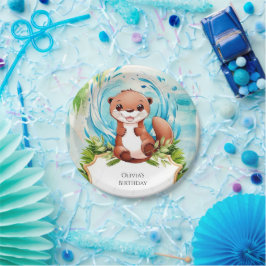 Plato De Papel Aniversario del pajar mágico