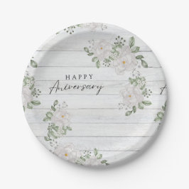 PLATO DE PAPEL ANIVERSARIO FELIZ