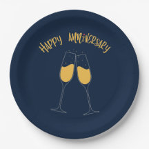 Aniversario feliz - Placa de papel