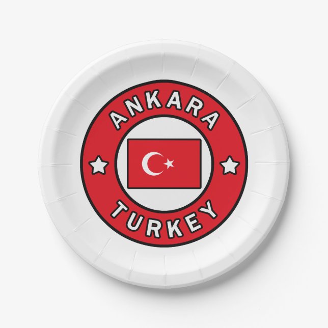 Plato De Papel Ankara Turkey (Anverso)