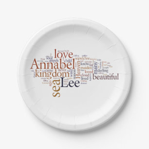 Plato De Papel Annabel Lee