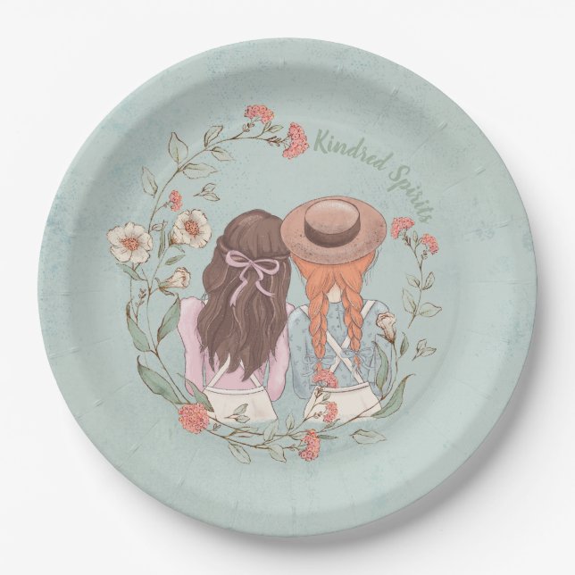Plato De Papel Anne of Green Gables Kindred Spirit Paper Plates (Anverso)