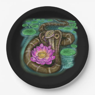 Plato De Papel Año zodiaco chino de la serpiente