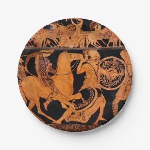 Plato De Papel Antigüedad clásica griega antigua arte de figura r